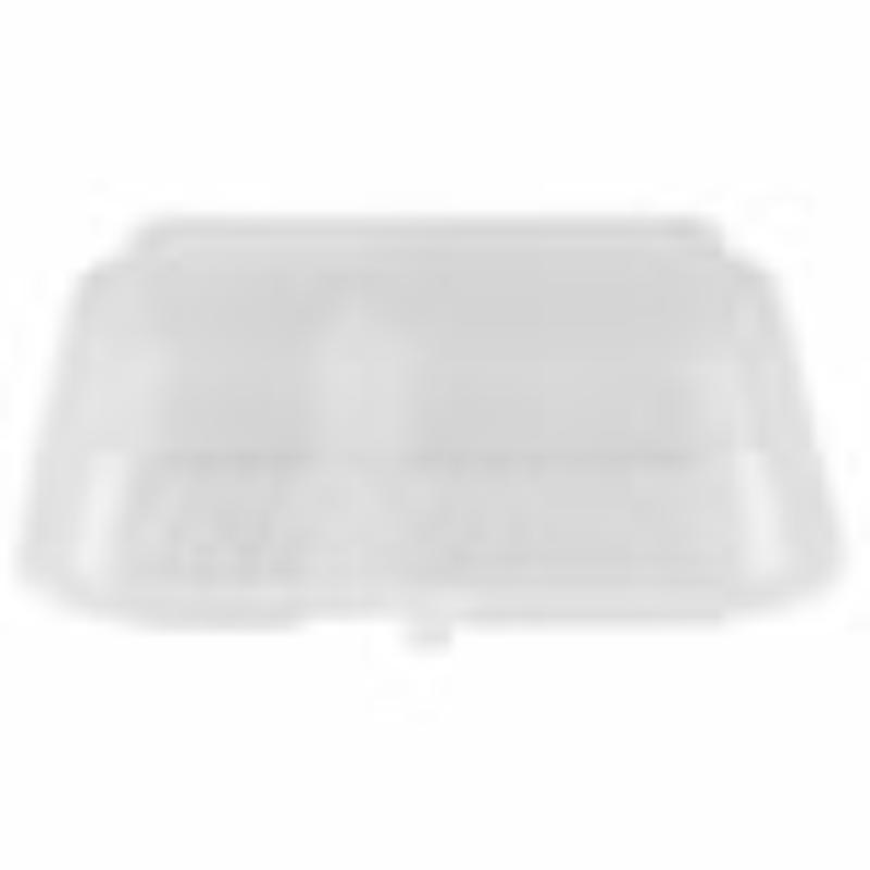 Picture of Winco EC-15-2-CL 2-Compartmant Polypropylene Clear Food Reusable Container with Snap Closure, 10 x 8 x 3 in., G.E.T. Eco-Takeouts