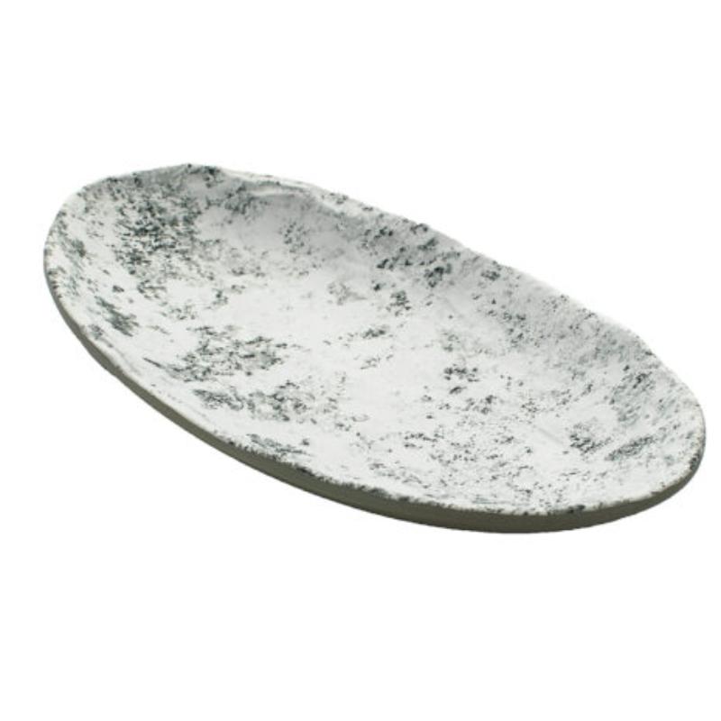 Picture of Winco 15005085006 12.4 in. Endure Pebble Oval Melamine Plate - Large - 12.4 x 7 x 1.6 in., G.E.T., Cheforward