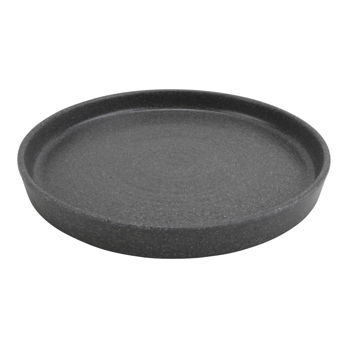 Picture of Winco INF216 12 in. Infuse Stone Grey & Black Melamine Plate with Edge Rim - Large - 12 x 12 x 1.6 in. - G.E.T, Cheforward - Each 8
