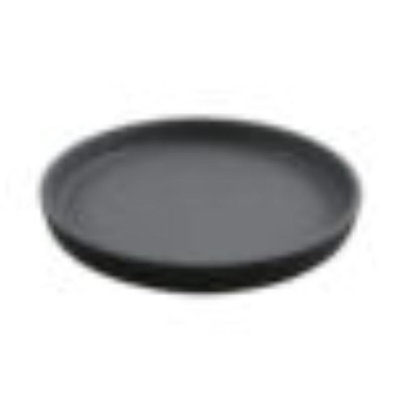 Picture of Winco RP-7-GRM-BKM 7 in. Round Melamine Dinner Plate, Grey Matte Inside & Black Matte Outside, G.E.T. Roca