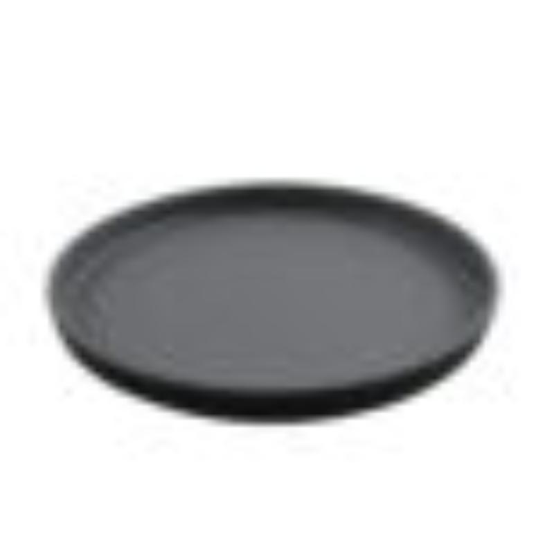 Picture of Winco RP-9-GRM-BKM 9 in. Round Melamine Dinner Plate, Grey Matte Inside & Black Matte Outside, G.E.T. Roca