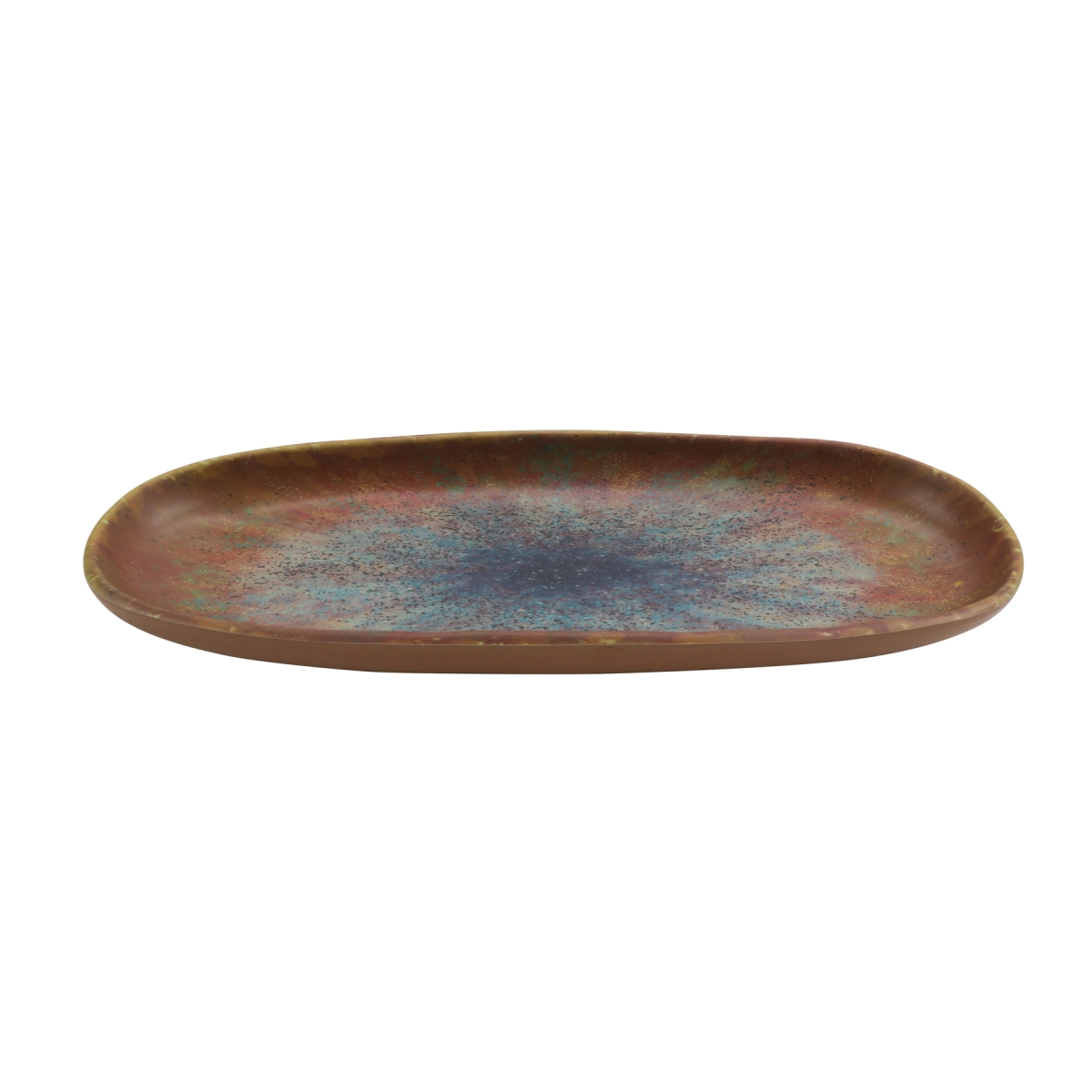 Picture of Winco 21143-CAI 13 in. Savor Clay Azula Iris Oval Melamine Plate, 13 x 5 x 1 in. - G.E.T, Cheforward - Each 12