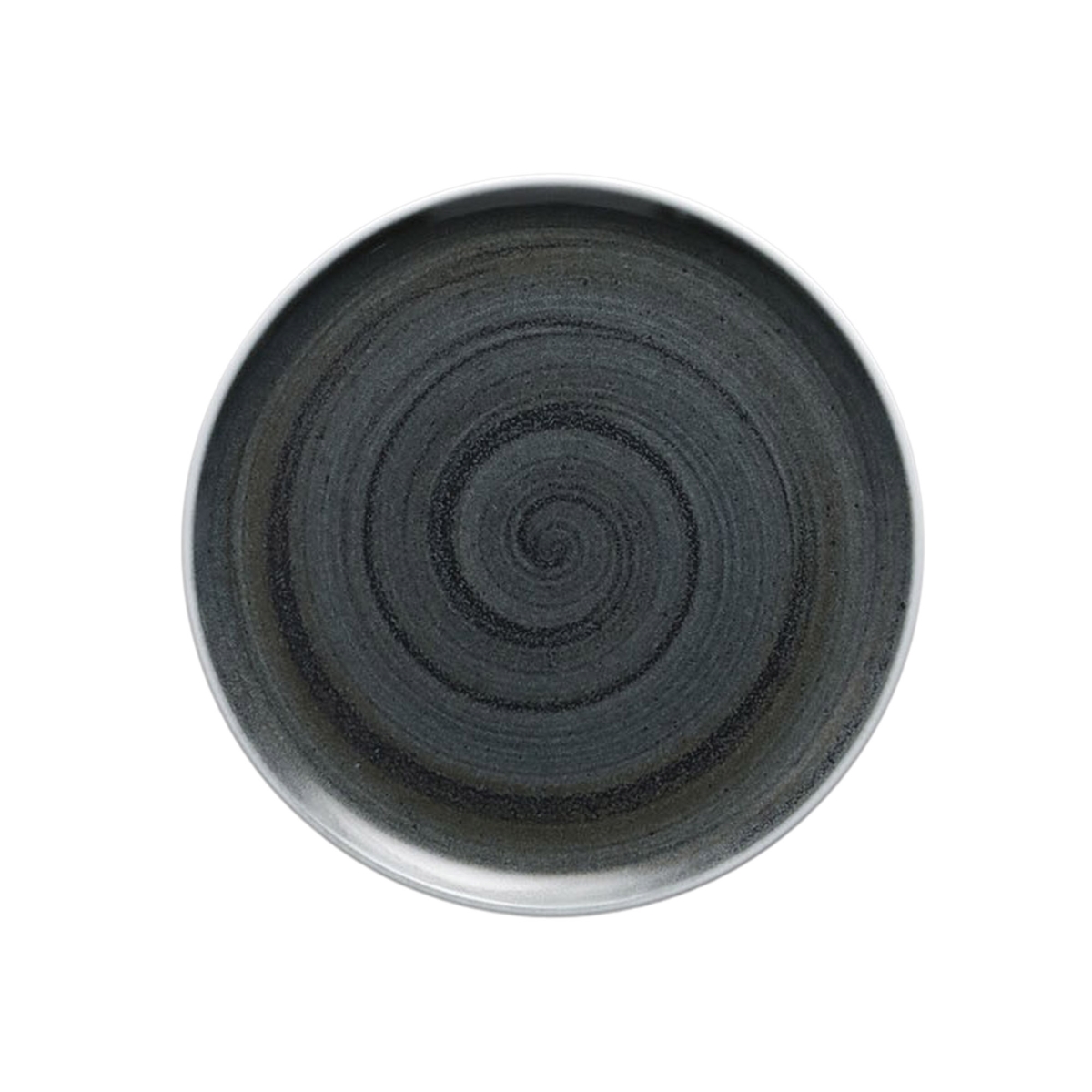 Picture of Winco PA1004712312 Aqua Lagoon Coupe Plate - 9 x 9 x 1 in., Corona, - G.E.T - 12 Dozen