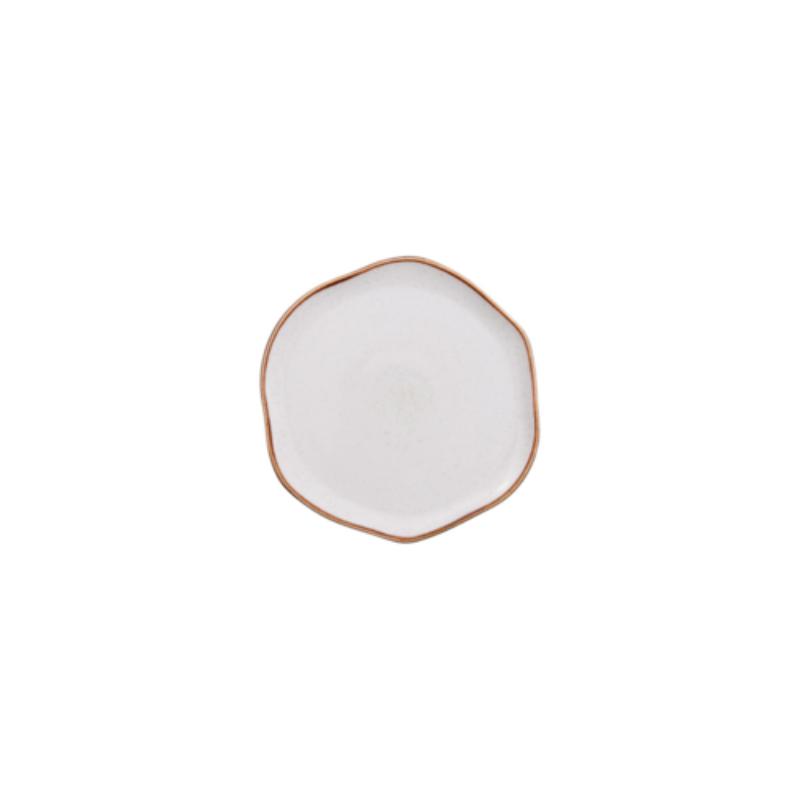 Picture of Winco PA1605891512 6.4 in. Ancestral Dinner Plate, Corona Ancestral Artisan Beige - 4 Dozen