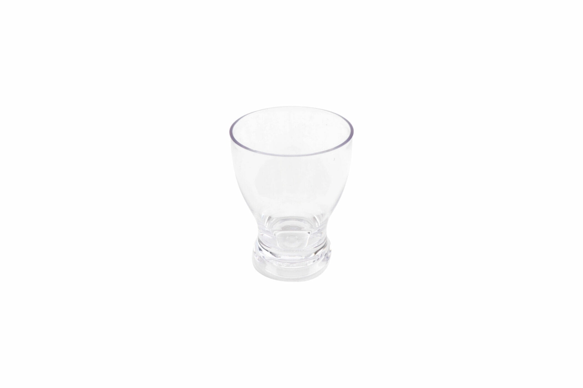 Picture of Winco BB-07-CL 7 oz Flared Clear San Plastic Glass, 3 x 3 x 3.78 in. - G.E.T. - 2 Dozen
