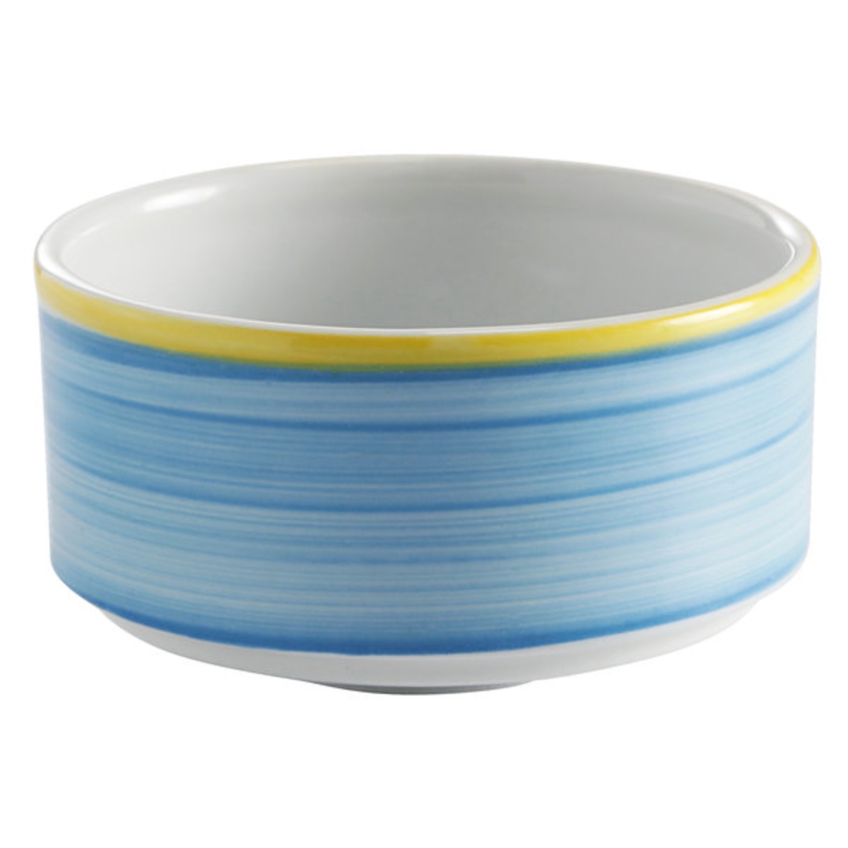 Picture of Winco PA1601905124 11 oz Blue Porcelain Stackable Soup Cup, 4 in. Dia., Corona Calypso - 2 Dozen