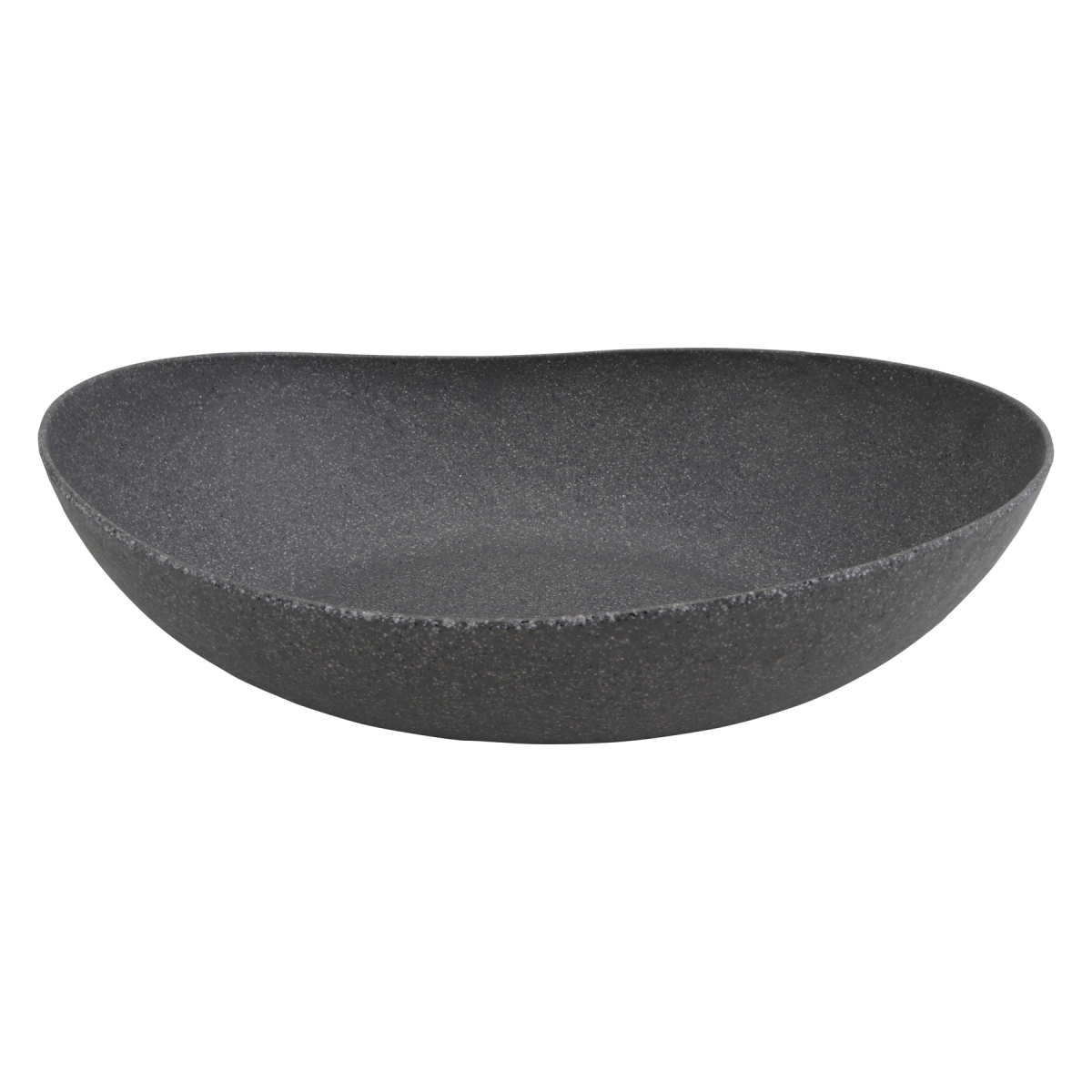 Picture of Winco ERG201 314.5 oz Emerge Stone Grey & Black Melamine Buffet Bowl, 17.7 x 13.6 x 5.12 in. - G.E.T, Cheforward - Each 6