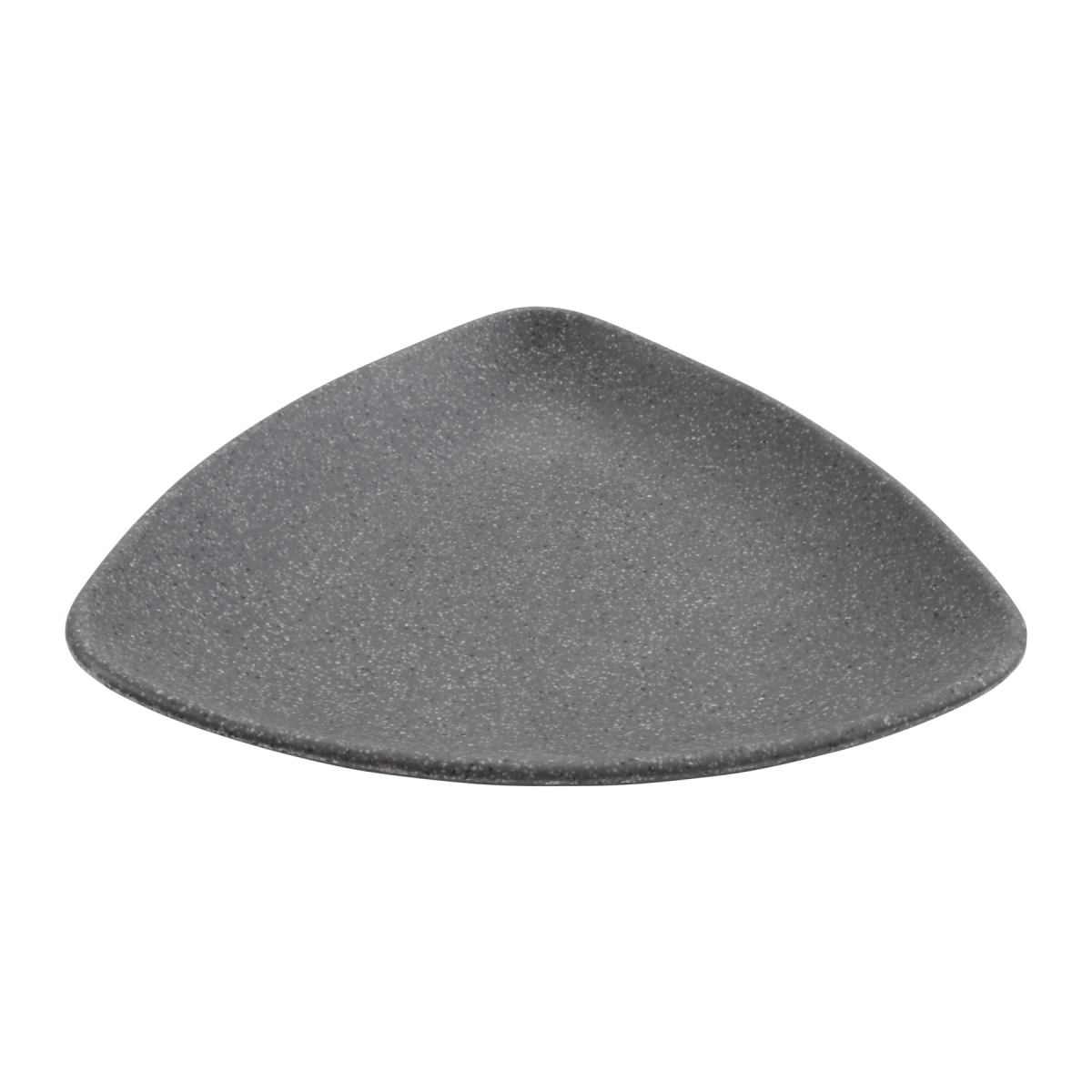 Picture of Winco INF203 8.2 in. Infuse Stone Grey Triangle Melamine Plate, 8.2 x 8.2 x 1.25 in. - G.E.T, Cheforward - Each 30