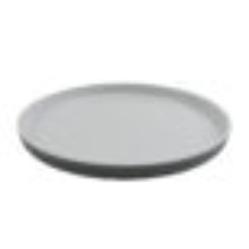 Picture of Winco RP-11-WS-GRM 11 in. Round Edged Melamine Dinner Plate, Glossy White Inside & Grey Matte Outside, G.E.T. Roca