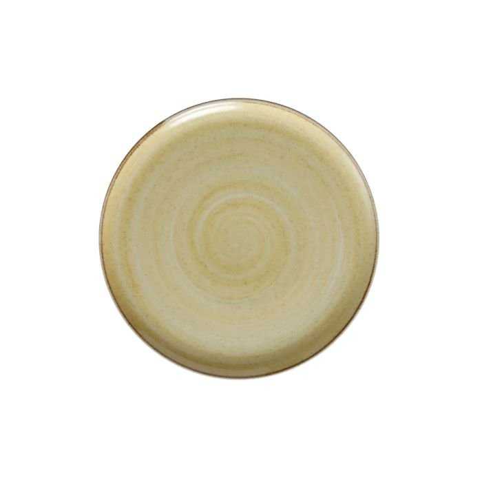 Picture of Winco PA1617712812 11 in. Coupe Plate, Mustard Artisan - 1 Dozen