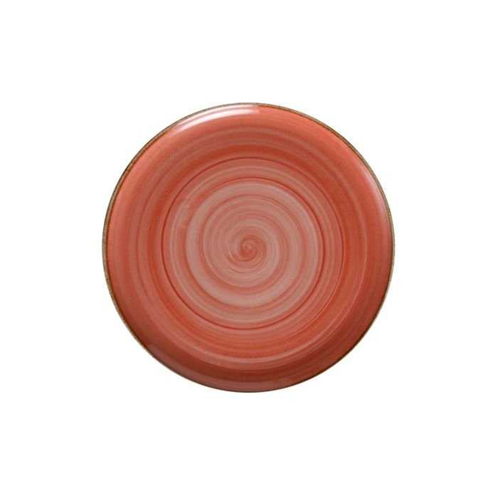 Picture of Winco PA1618712812 11 in. Coupe Plate, Salmon Artisan - 1 Dozen