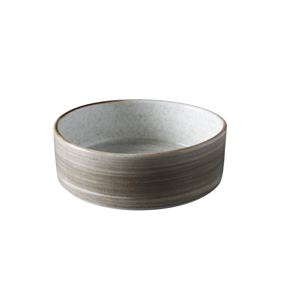 Picture of Winco PA1607993112 18 oz Porcelain Bowl, Corona Rustic Actualite Grey - 1 Dozen