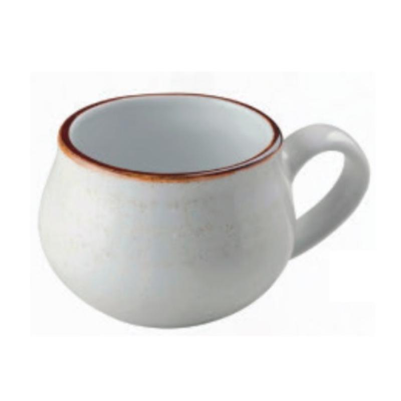 Picture of Winco PA1605404312 9.1 oz Beige Porcelain Tea Cup, Corona Artisan Beige - 1 Dozen