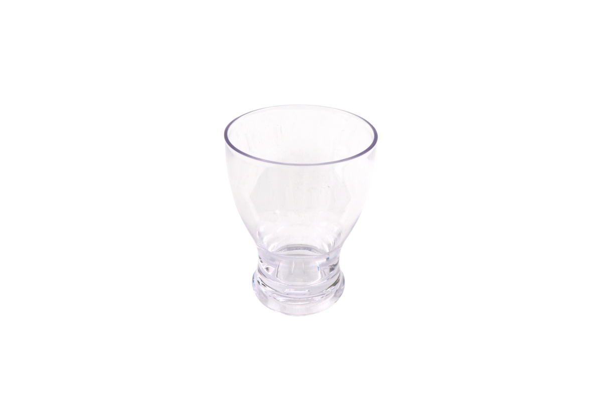 Picture of Winco BB-10-CL 10 oz Flared Clear San Plastic Glass, 3.25 x 3.25 x 4.32 in. - G.E.T. - 2 Dozen