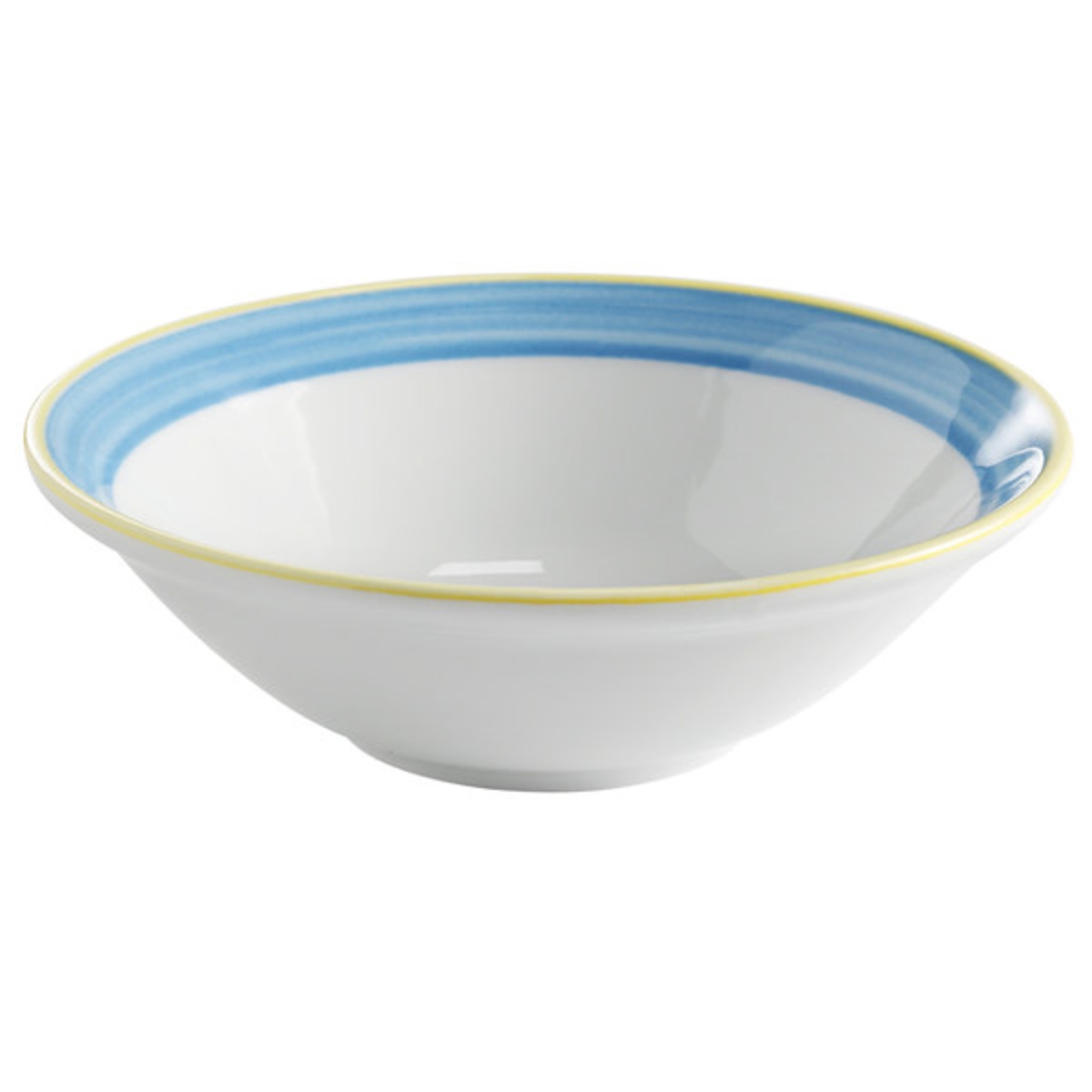Picture of Winco PA1601903224 15.5 oz Blue Porcelain Bowl, 7 in. Dia., Corona Calypso - 2 Dozen