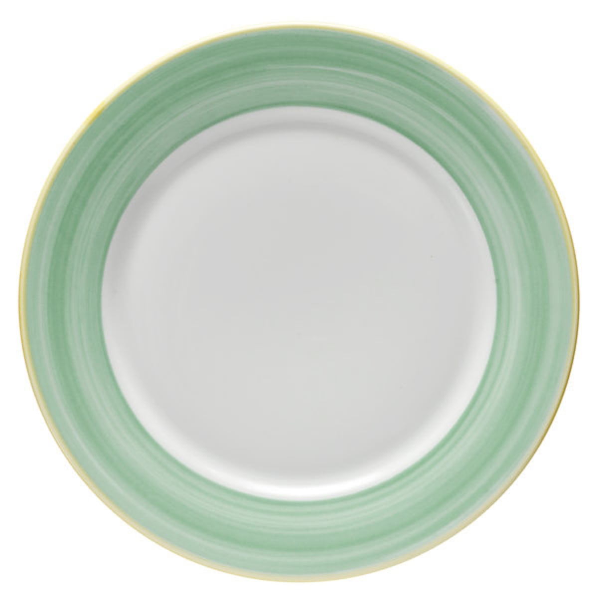 Picture of Winco PA1603902724 10.63 in. Green Porcelain Rolled Edge Plate, Corona Calypso - 2 Dozen