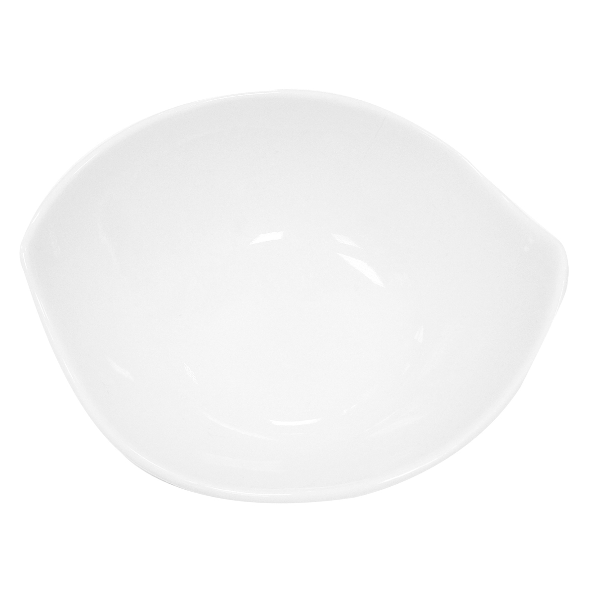 Picture of Winco PA1101617024 2.9 oz Bright White Porcelain Geometric Bowl, 4 in. Dia., Corona Actualite - 2 Dozen