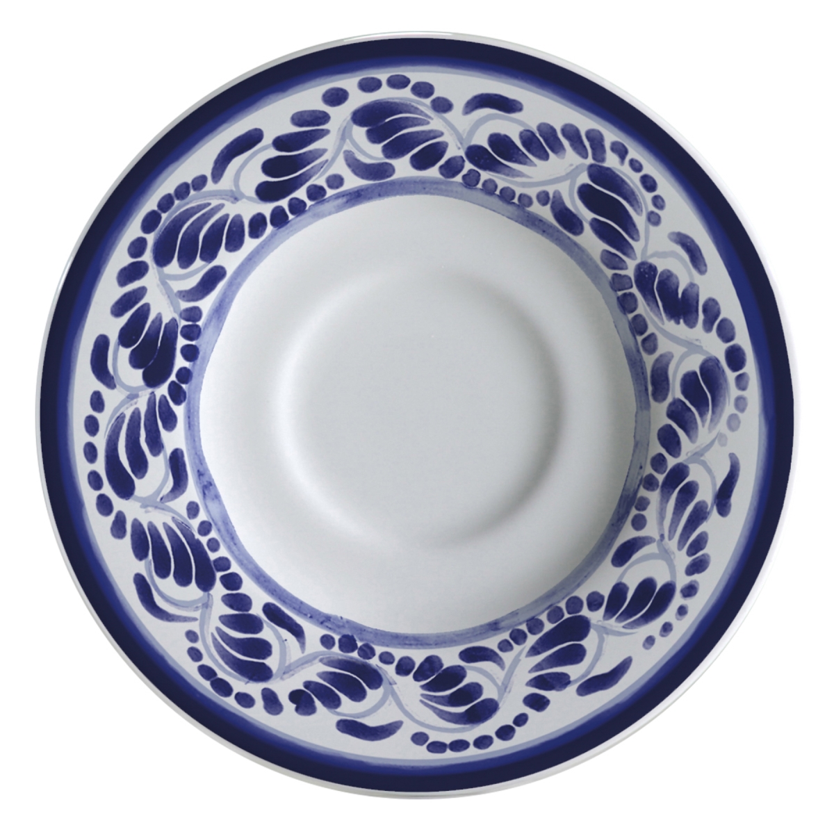 Picture of Winco PA1678900324 6.5 in. Zocalo B Porcelain Tea & Bouillon Saucer, Corona Zocalo B - 2 Dozen
