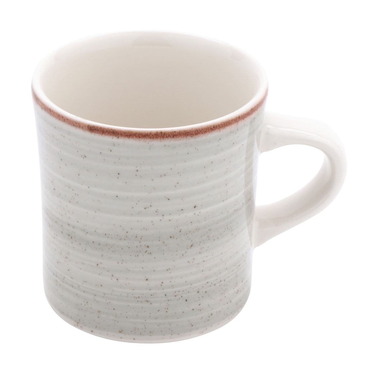 Picture of Winco PP1607726424 11 oz Grey Porcelain Mug, 5 in. Dia., Corona Artisan Grey - 2 Dozen
