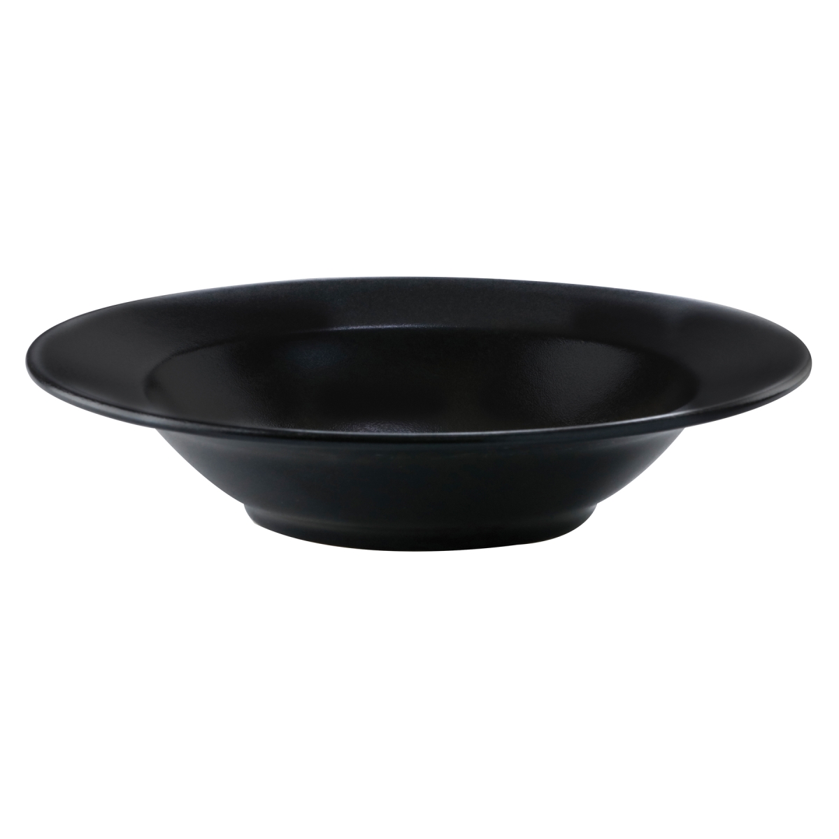 Picture of Winco PP1941903712 18.2 oz Black Reactive Glaze Porcelain Rimmed Bowl, 9.75 in. Dia., Corona Cosmos Pluto - 1 Dozen