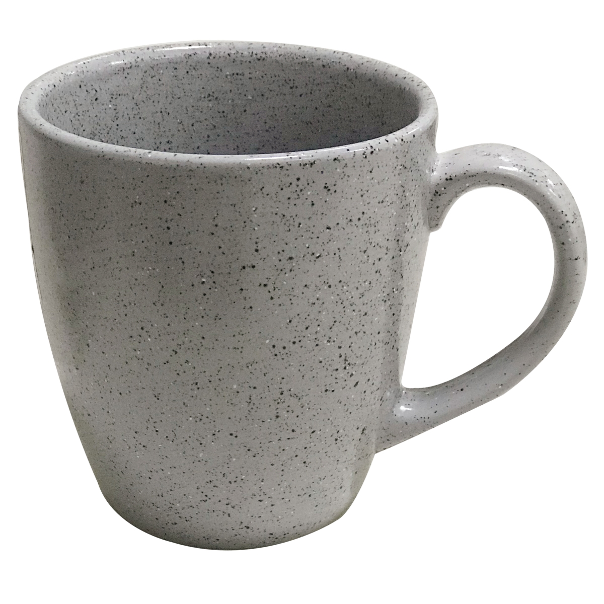 Picture of Winco PP1944526424 13.3 oz Speckled Grey Reactive Glaze Porcelain Mug, 5.13 in. Dia. with Handle, Corona Cosmos Moon - 2 Dozen