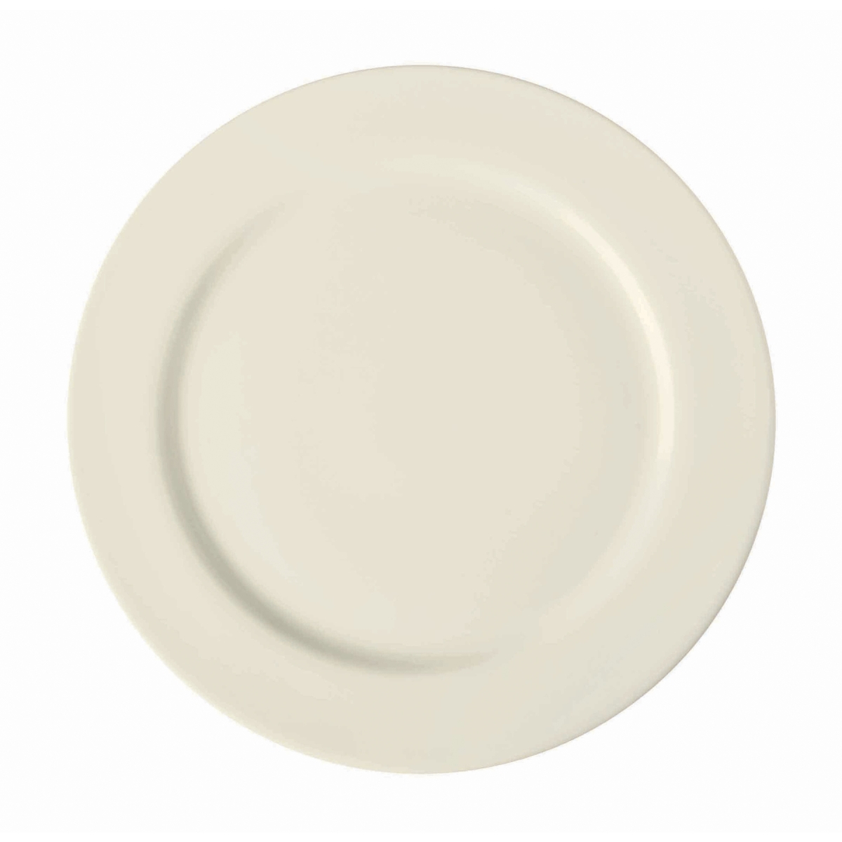 Picture of Winco PP1100702524 9.25 in. Cream White Porcelain Rolled Edge Plate, Corona Americana - 2 Dozen