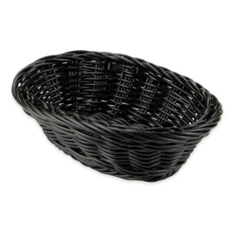 Picture of Winco WB-1503-BK 9 x 6.75 in. Oval Basket, 2.5 in. Deep - Black