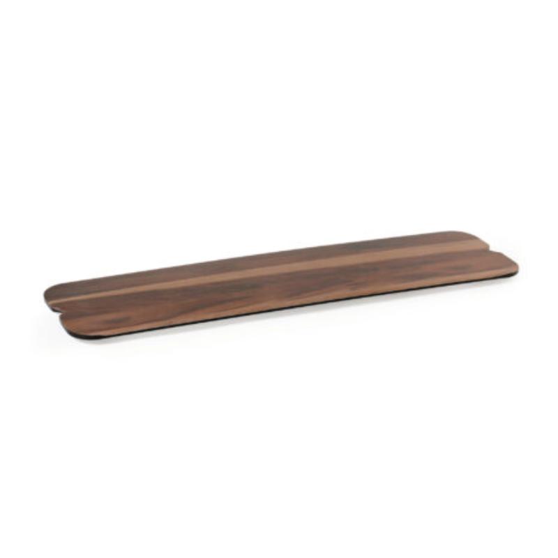Picture of Winco SB-2005-W 20 x 5.5 in. Melamine Faux Walnut Wood Display, 0.5 in. Tall