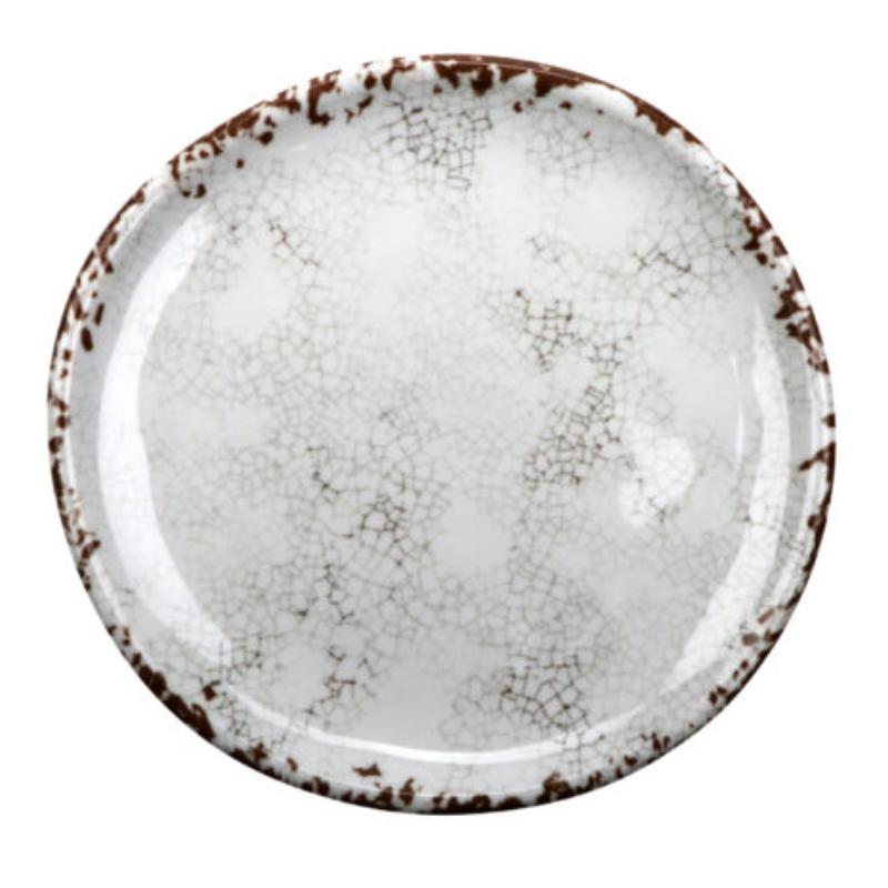 Picture of Winco CS-9-FM 9 in. Melamine Irregular Round Coupe Plate, G.E.T. French Mill