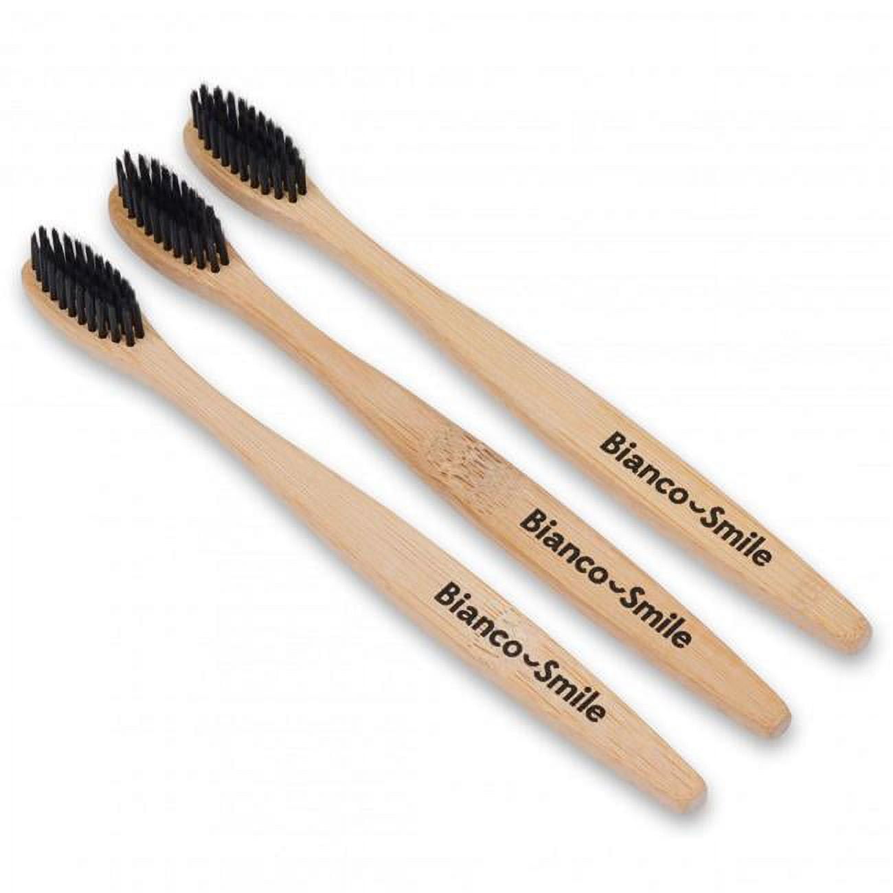 Picture of Bianco Smile BUN007 Premium Bamboo Charcoal Toothbrush - Set of 3