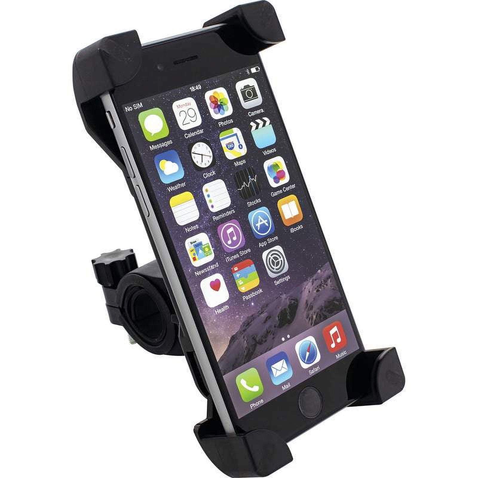 Picture of Diamond Plate BKMOUNTL Large Phone Mount Adjustable Motorcycle & Bicycle