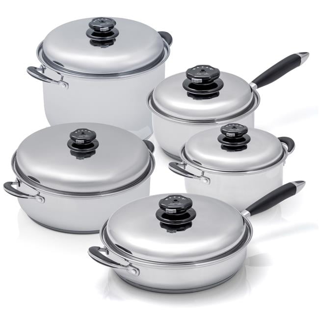 Picture of Maxam KTMX10FH Waterless Cookware Set - 10 Piece
