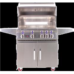 Picture of Bonfire BONFIRE4CDD 4 Burner Grill on Cart with Rotisserie Double Door Cart Kit & Cover