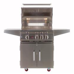Picture of Bonfire BONFIRE3C 28 in. 3 Burner Gas Grill with Rotisserie Double Door Cart Kit & Cover