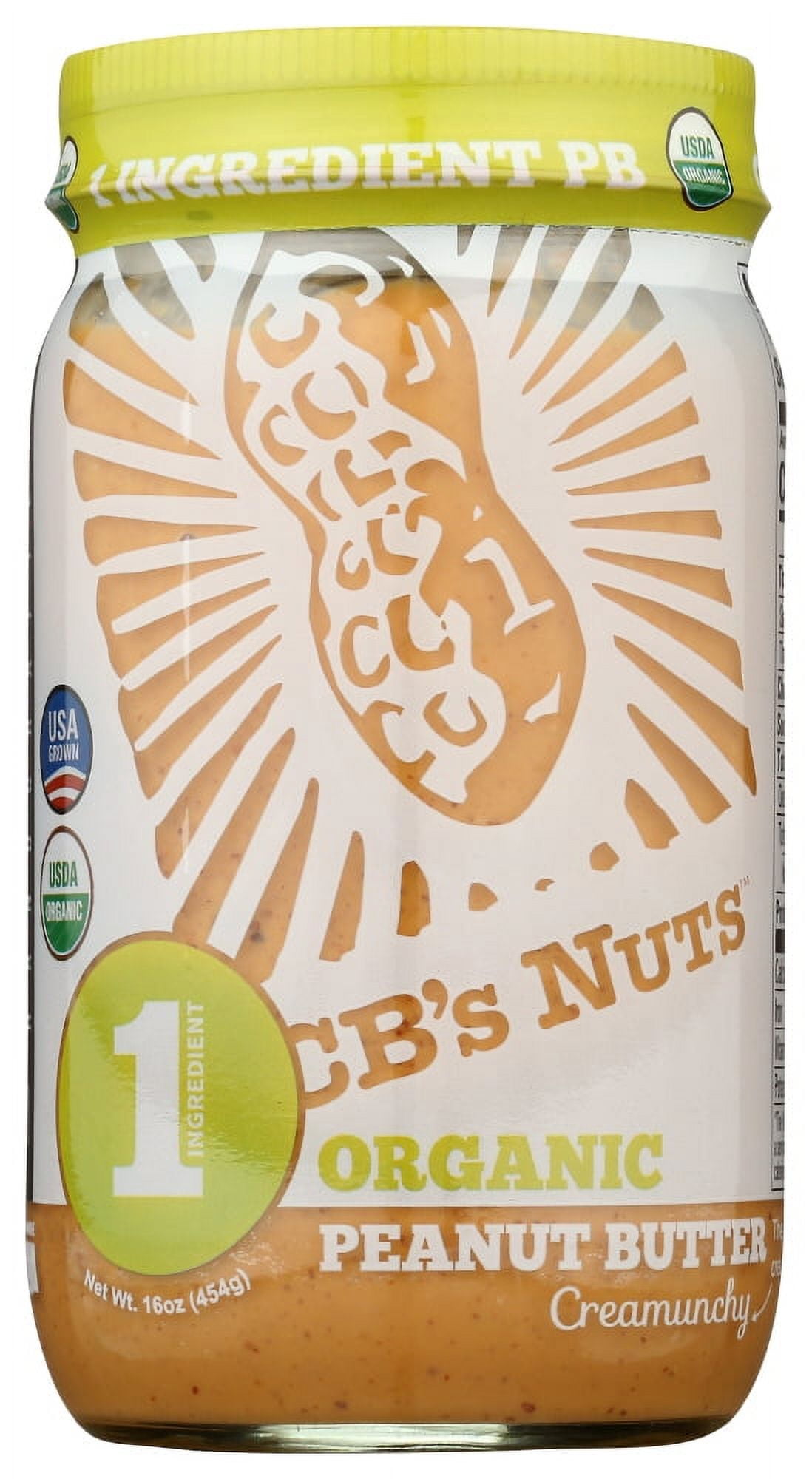Picture of CBS ECV1630052 12 x 16 oz Nuts Organic Creamunchy Peanut Butter