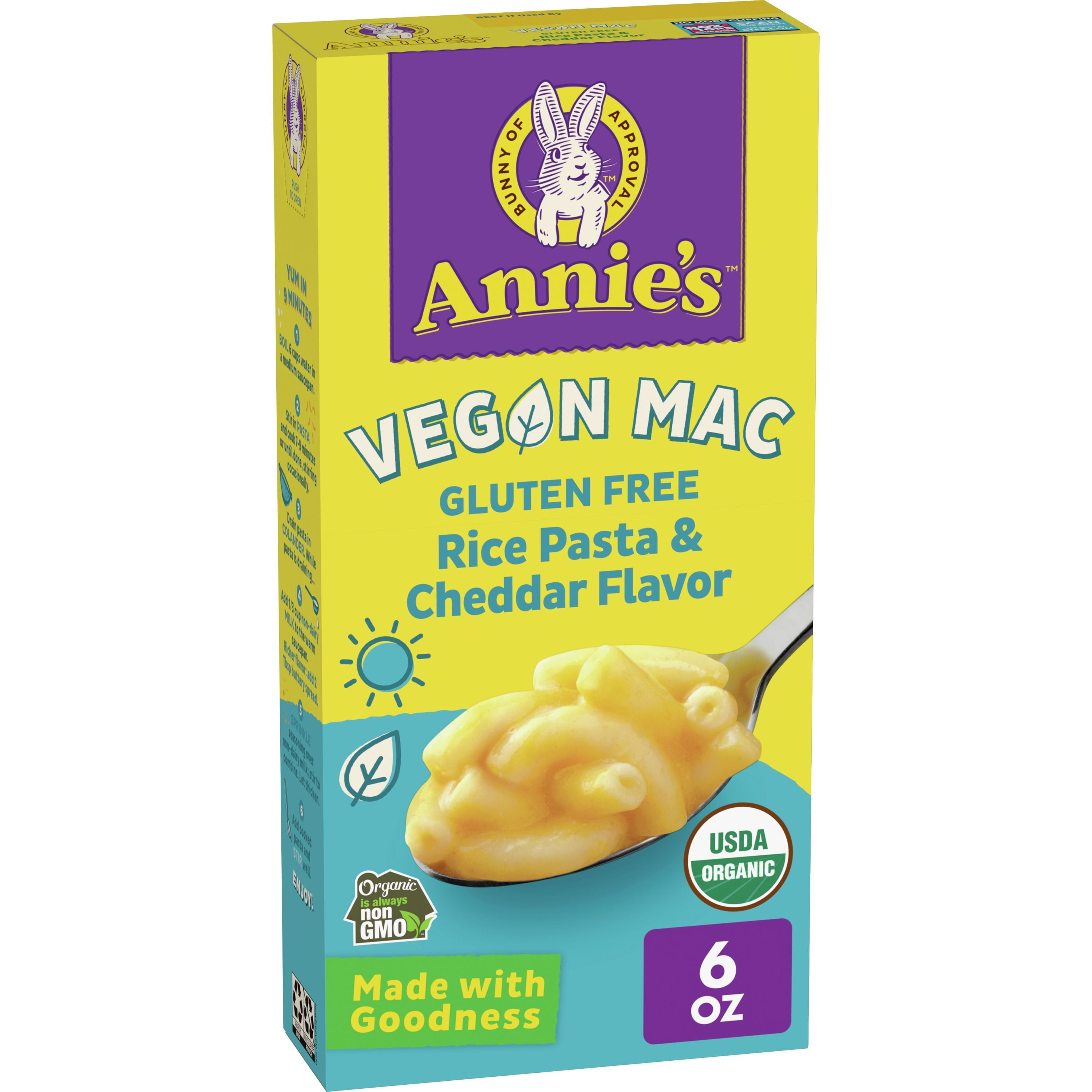 Picture of Annies ECV1722370 12 x 6 oz Homegrown Organic Vegan Elbows & Creamy Sauce