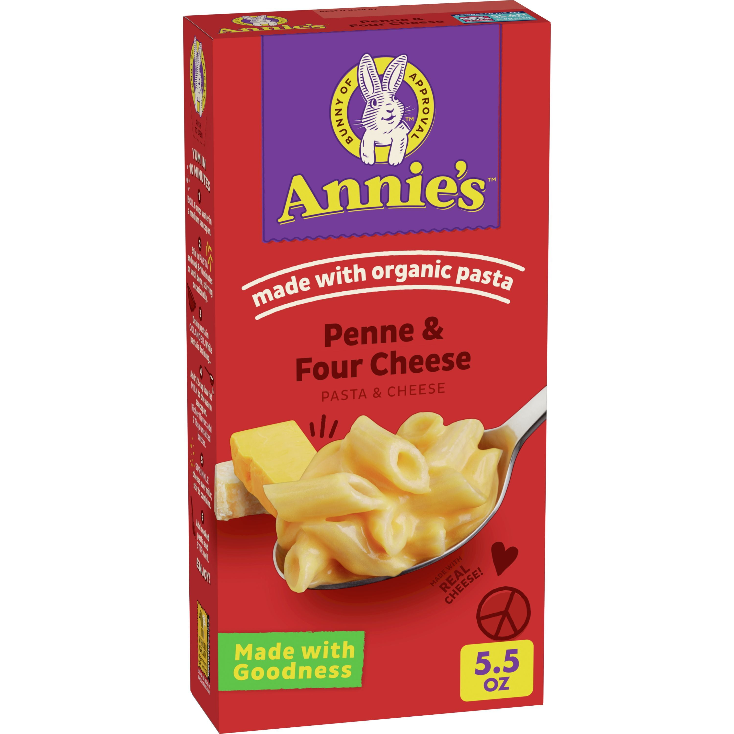 Picture of Annies ECV1709013 12 x 5.5 oz Homegrown Four Cheese Macaroni & Cheese