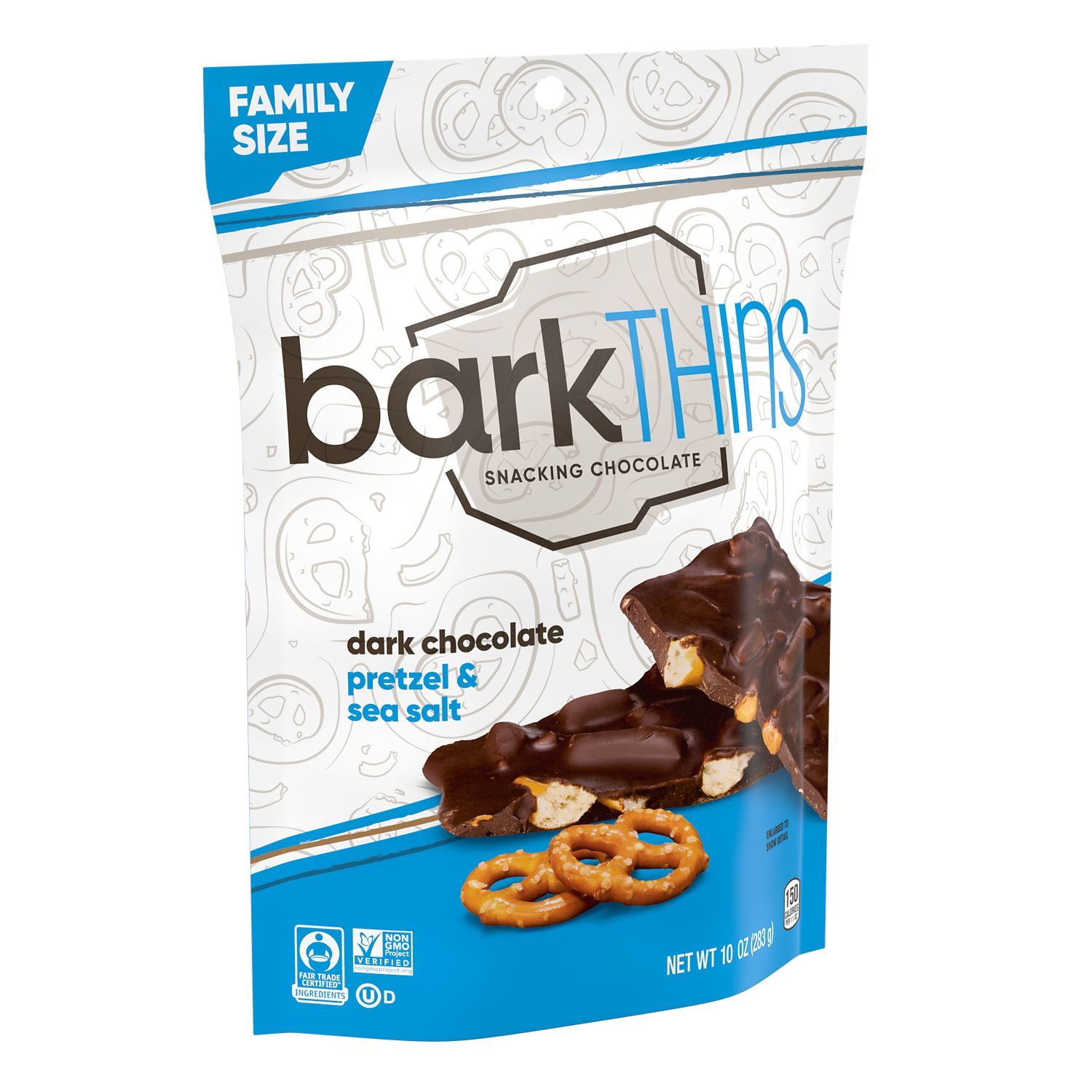 Picture of Bark Thin ECV1783117 9 x 10 oz Dark Chocolate Pretzel