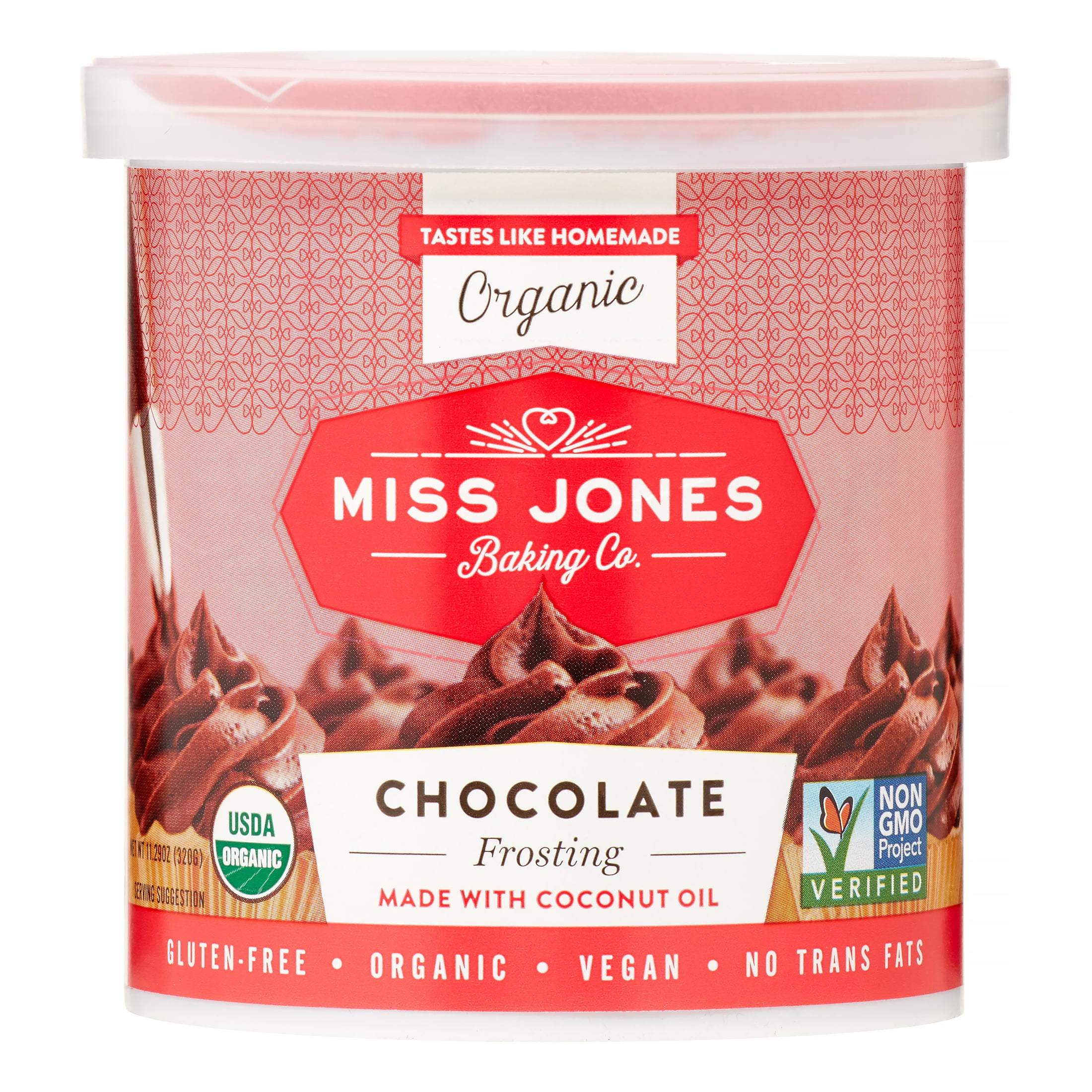 Picture of Miss Jones Baking BWA31612 6 x 320 g Organic Chocolate Frosting