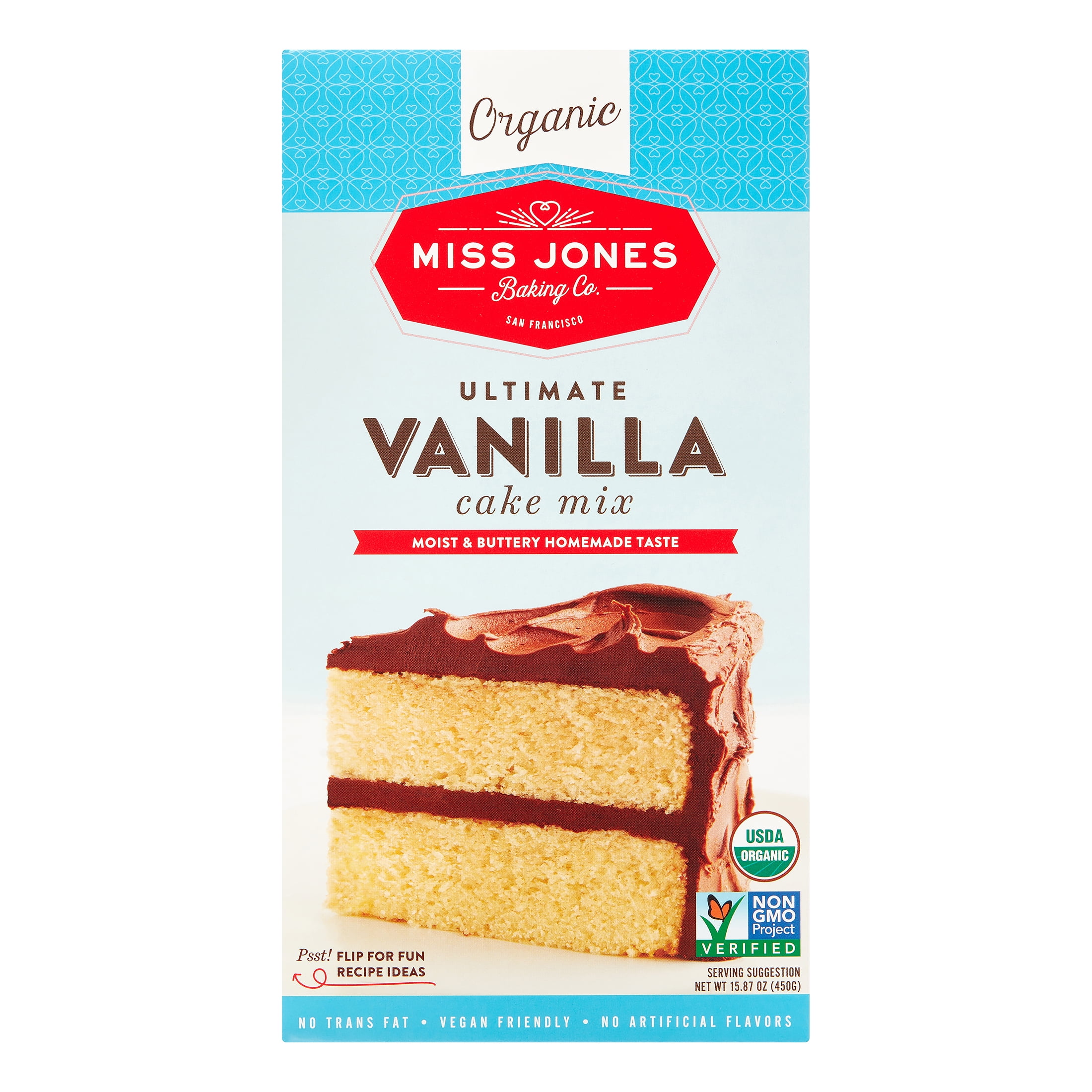 Picture of Miss Jones Baking BWA31618 6 x 15.87 oz Organic Vanilla Cake Mix