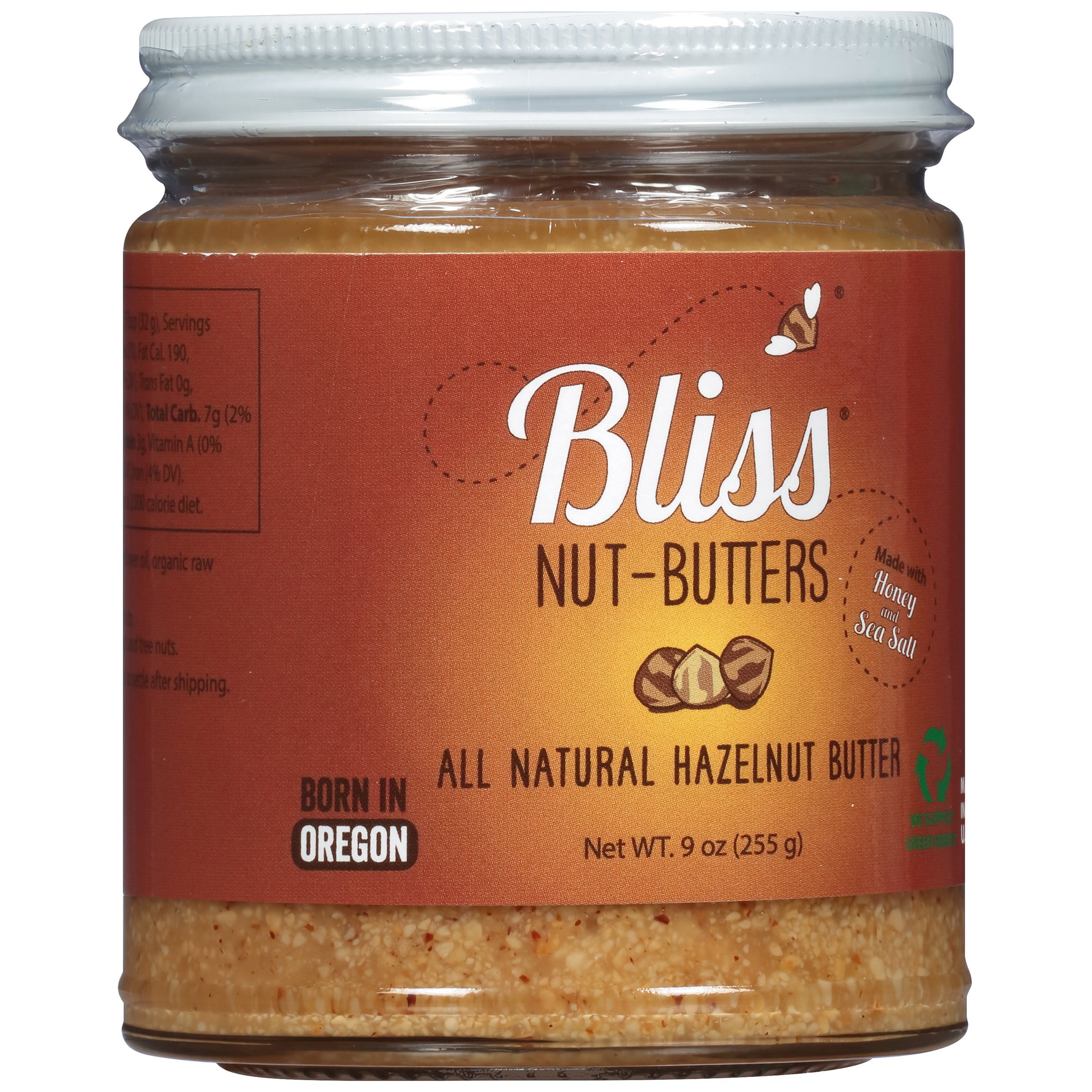 Picture of Bliss Nut Butters BWA85454 6 x 9 oz Hazelnut Butter