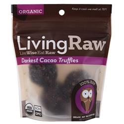 Picture of Living Raw BWA56830 12 x 1.59 oz Organic Darkest Cacao Truffles