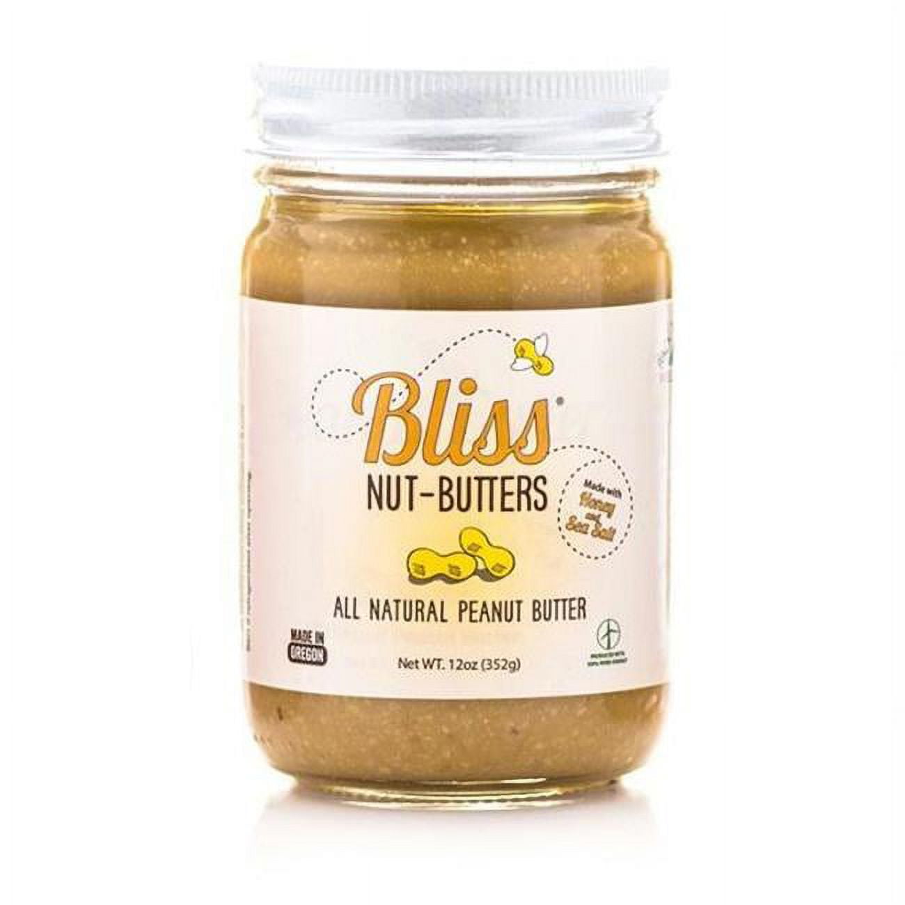 Picture of Bliss Nut Butters BWA85451 6 x 12 oz Bliss Peanut Butter