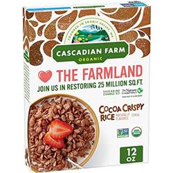 Picture of Cascadian Farm 36356 12 oz Organic Cocoa Crispy Rice Cereal&#44; Pack of 10
