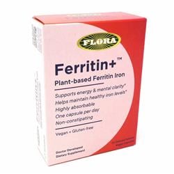 Picture of Flora 66116 Ferritin Plus Delayed Release Vegan Capsules&#44; 30 Count