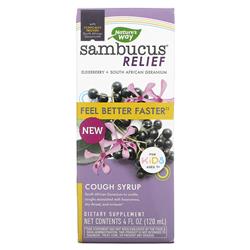 Picture of NaturesWay 87137 4 oz Sambucus Elderberry Kids Cough Syrup