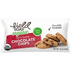 Picture of Field Day 70195 10 oz Organic Semi-Sweet Chocolate Chips&#44; Pack of 12
