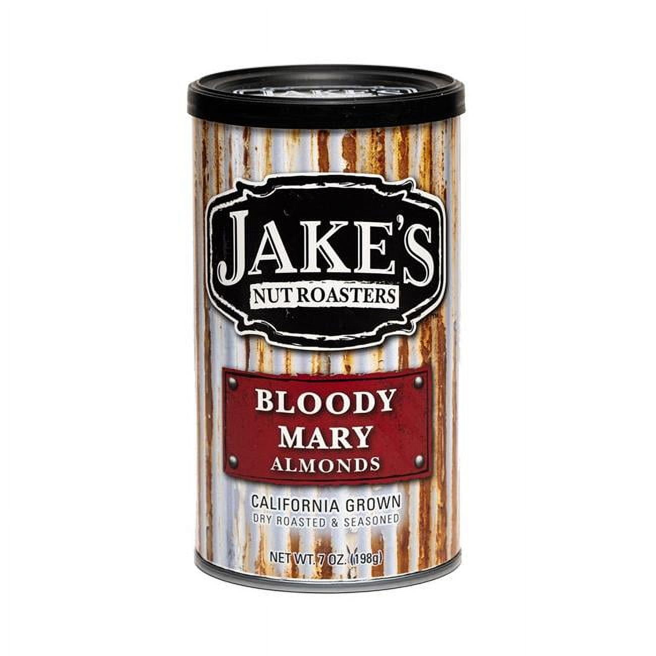 Picture of Jakes Nut Roasters 77392 7 oz Jake Bloody Mary Almonds - Pack of 12