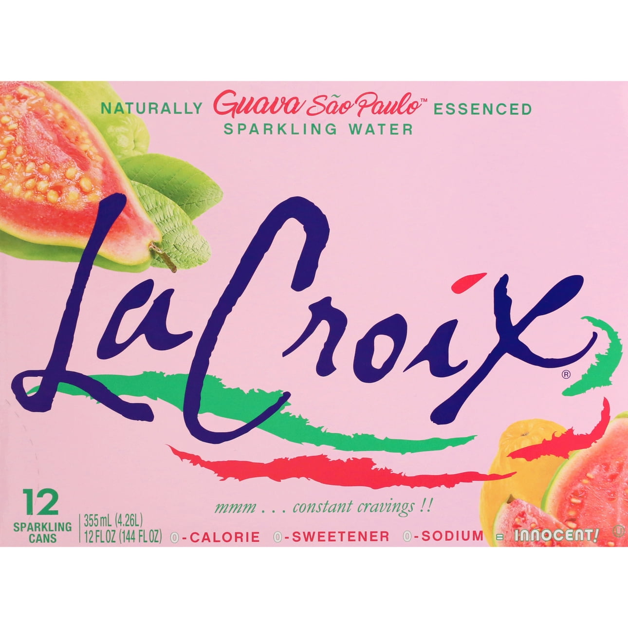 Picture of Lacroix 65984 12 oz Guava Sao Paulo Sparkling Water&#44; Pack of 12