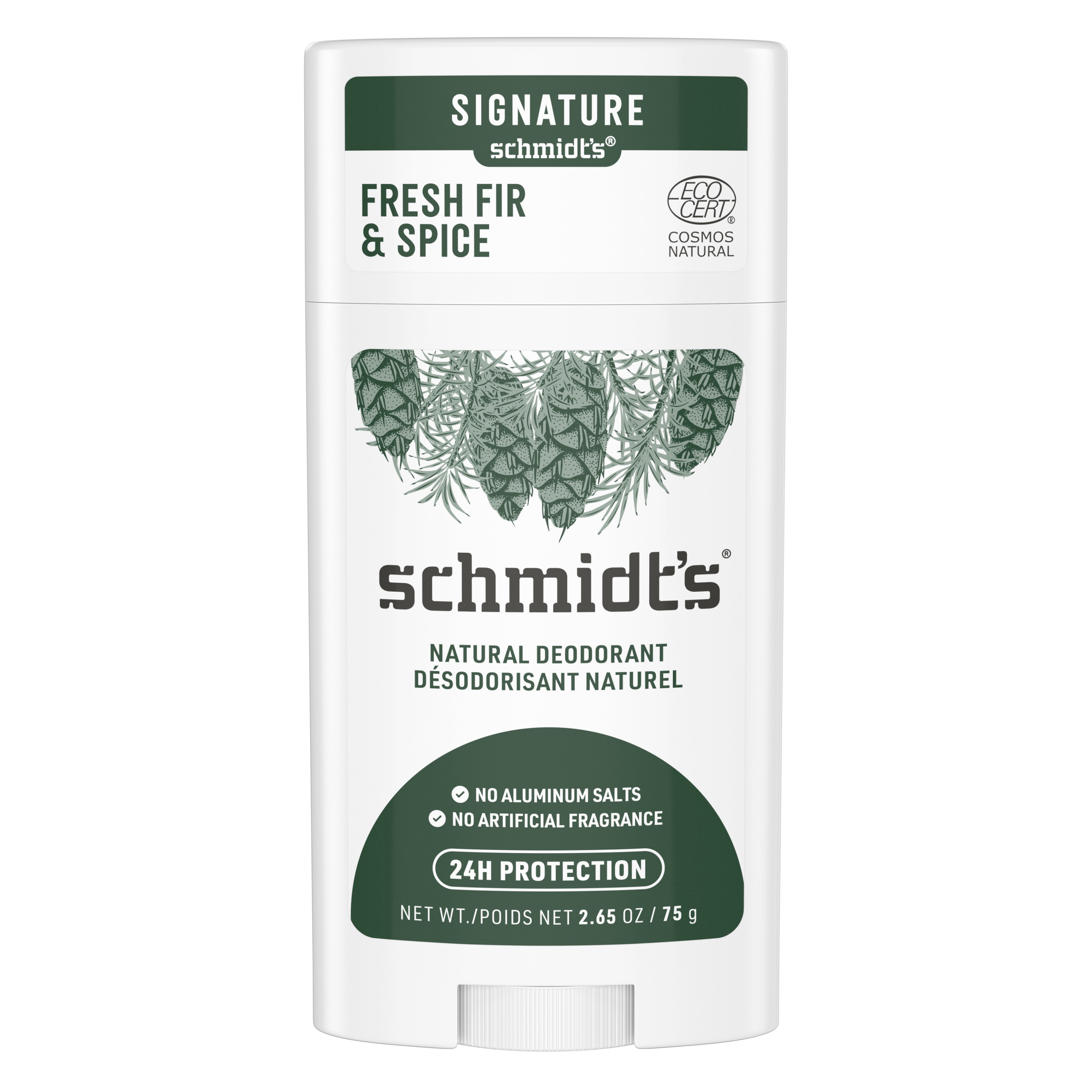 Picture of Schmidts 15242 2.65 oz Fresh Fir & Spice with 24 Hour Odor Protection Aluminum Free Natural Deodorant for Women & Men